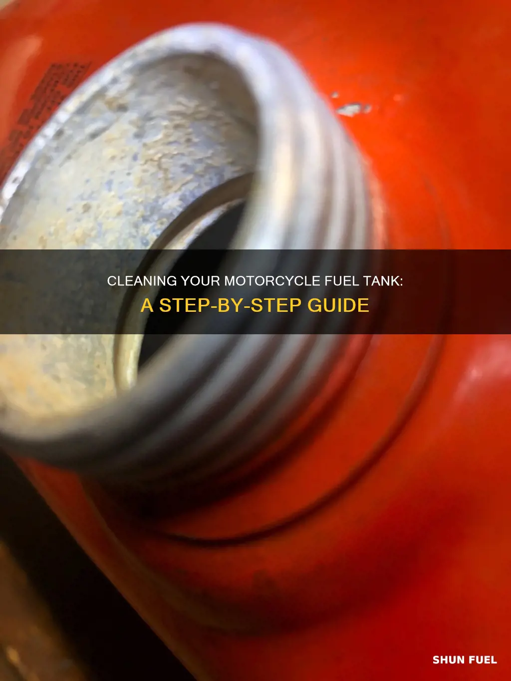 how to clean a fuel tank on a motorcycle
