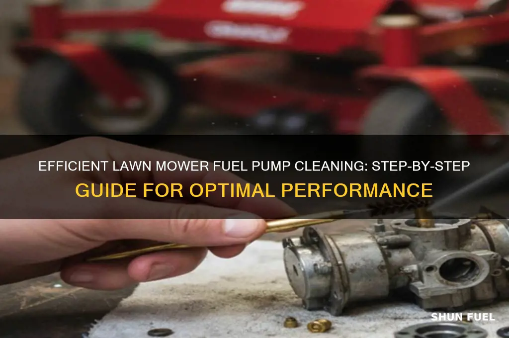 how to clean a lawn mower fuel pump