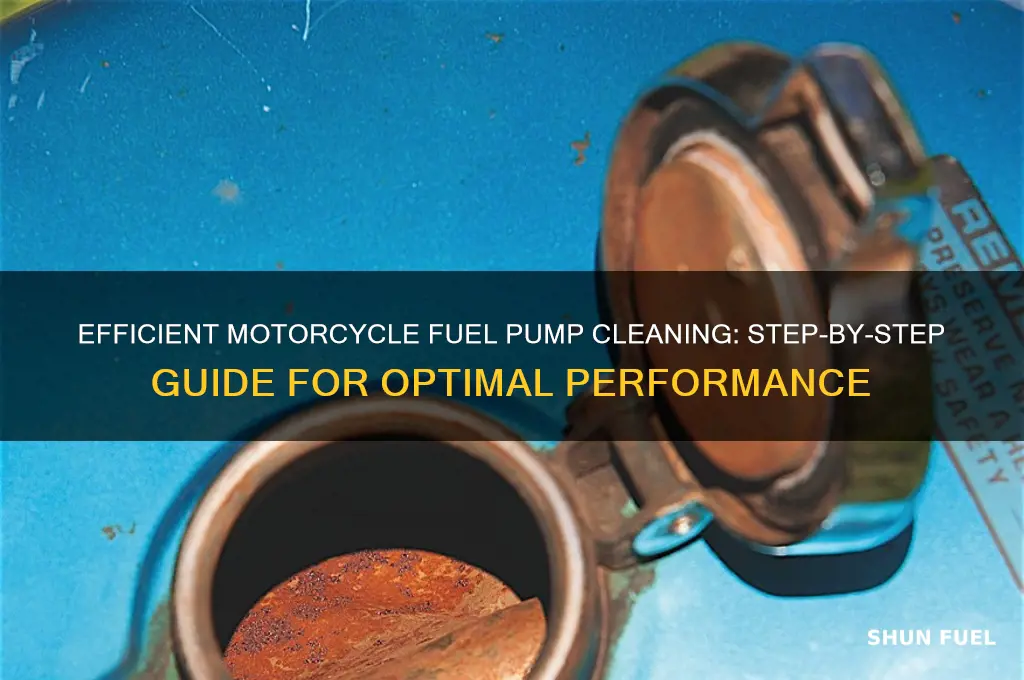 how to clean a motorycle fuel pump