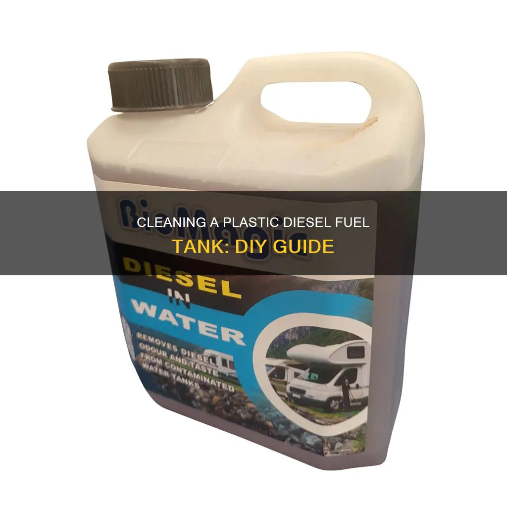 how to clean a plastic diesel fuel tank