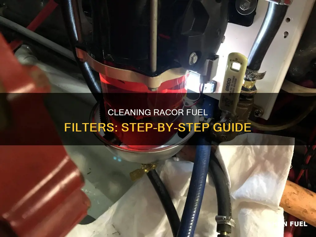 how to clean a racor fuel filter