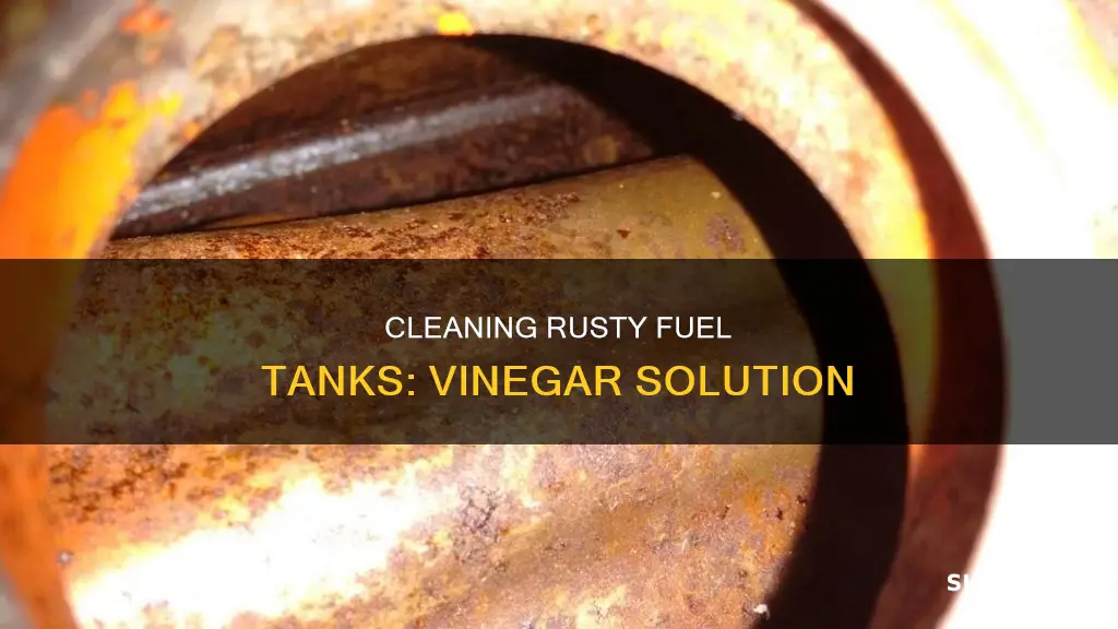 how to clean a rusty fuel tank with vinegar