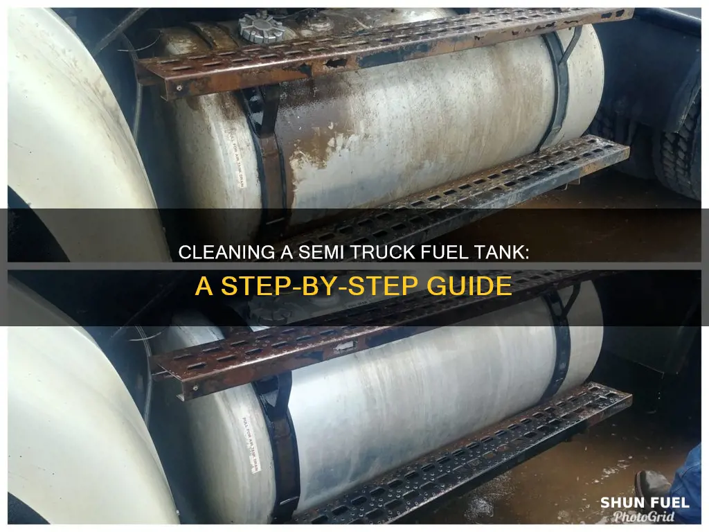 how to clean a semi truck fuel tank