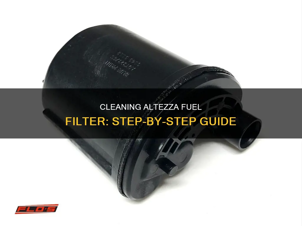 how to clean altezza fuel filter