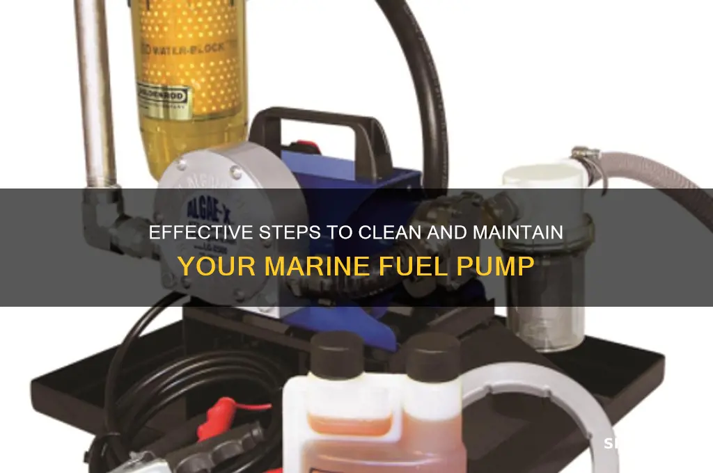 how to clean amarine fuel pump