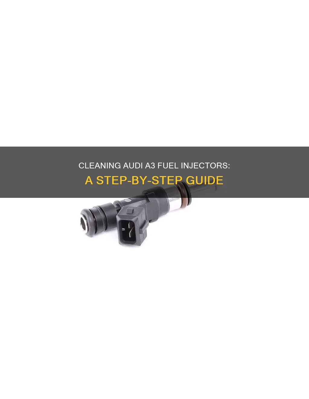 how to clean audi a3 fuel injectors