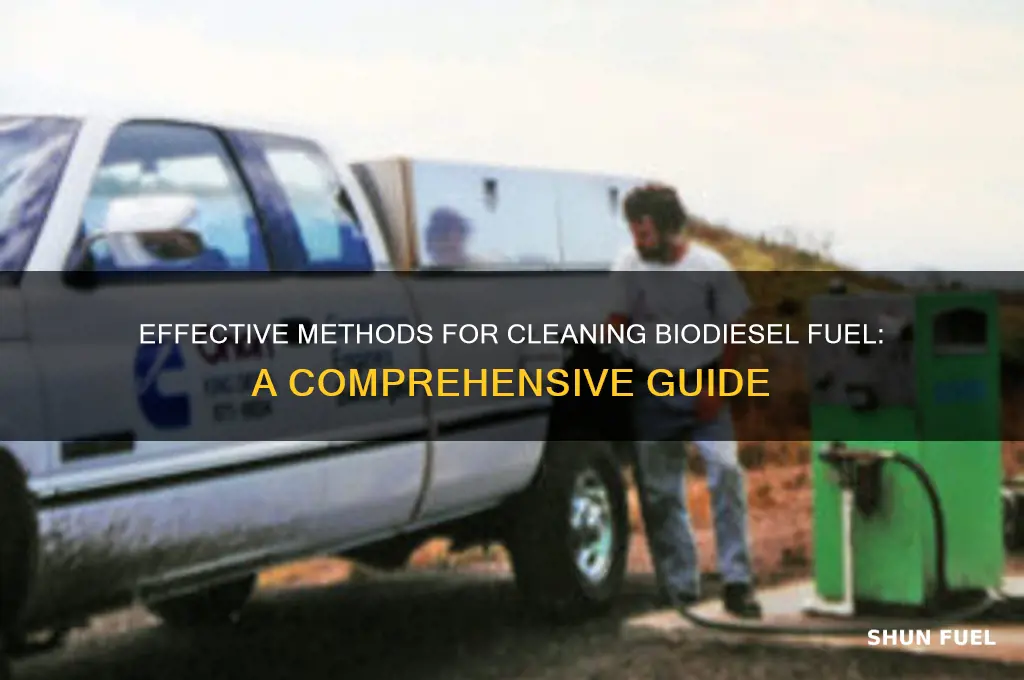 how to clean biodiesel fuel