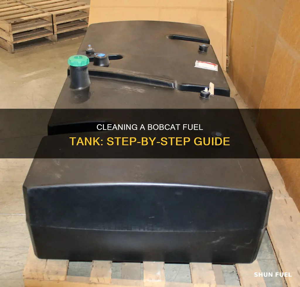 how to clean bobcat fuel tank