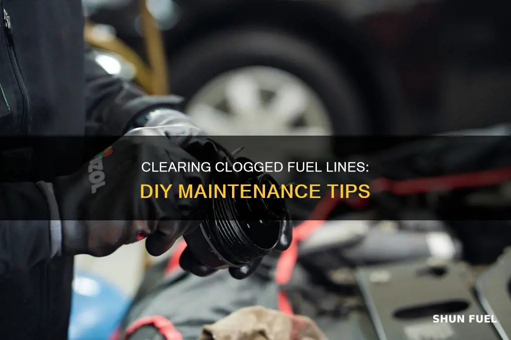 how to clean clogged fuel lines