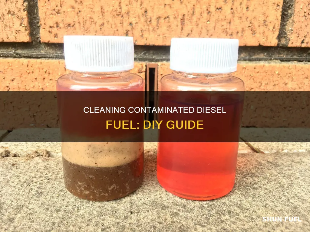 how to clean contaminated diesel fuel