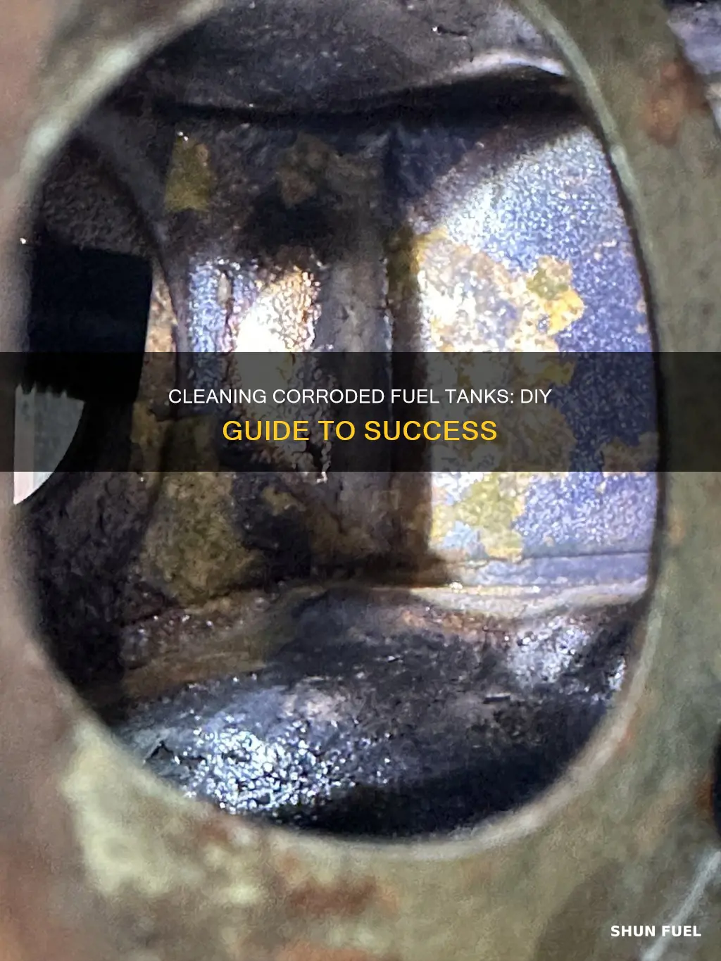 how to clean corroded fuel tank