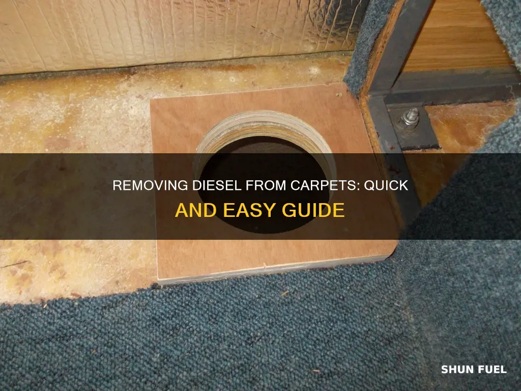how to clean diesel fuel out of carpet
