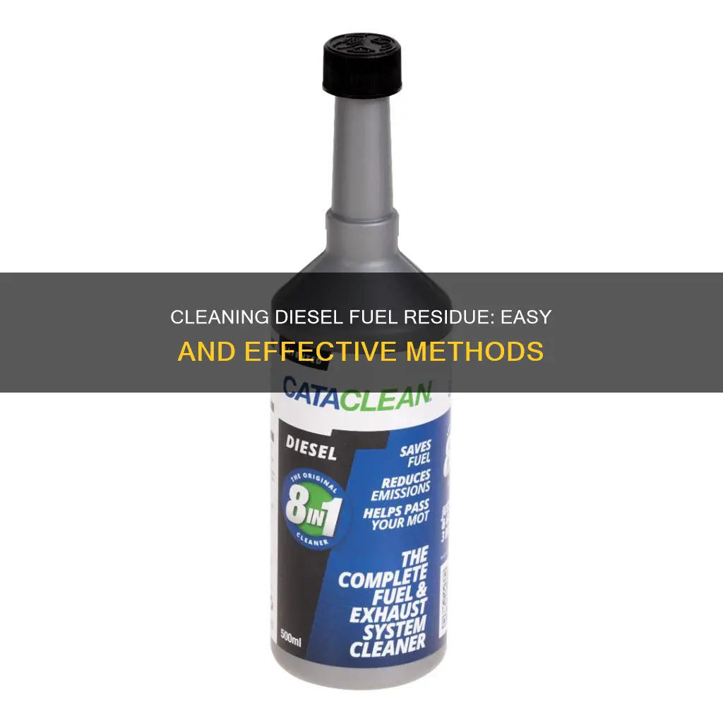 how to clean diesel fuel residue