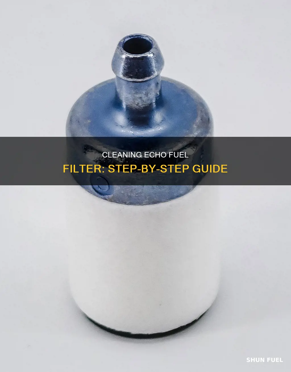 how to clean echo fuel filter
