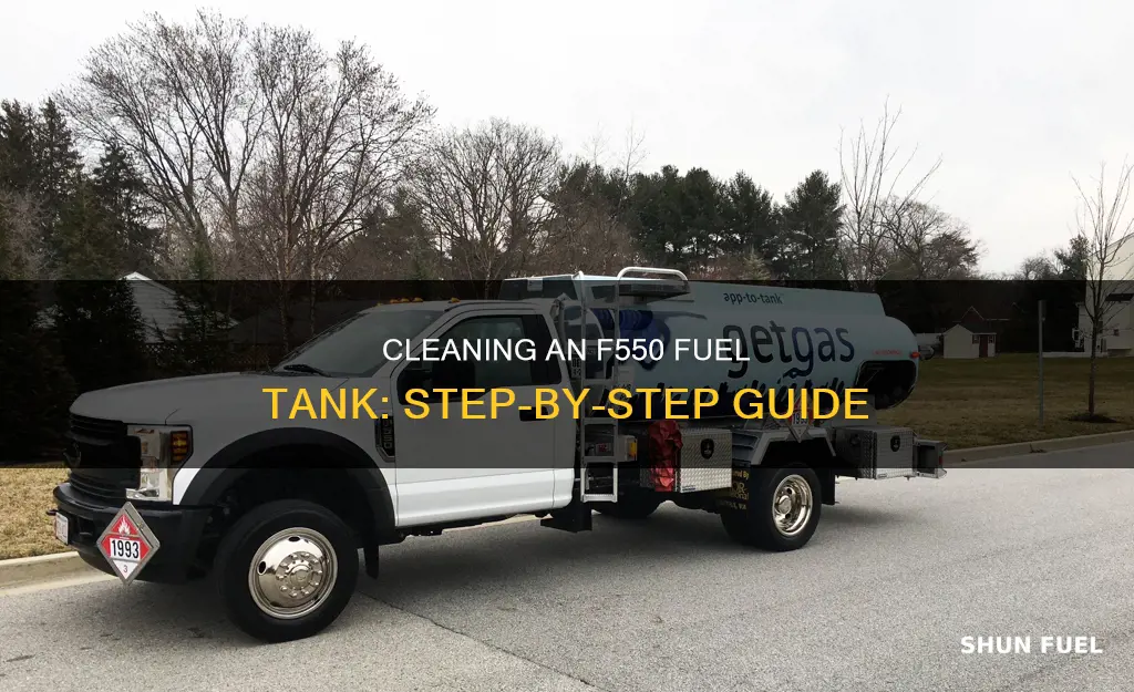 how to clean f550 fuel tank