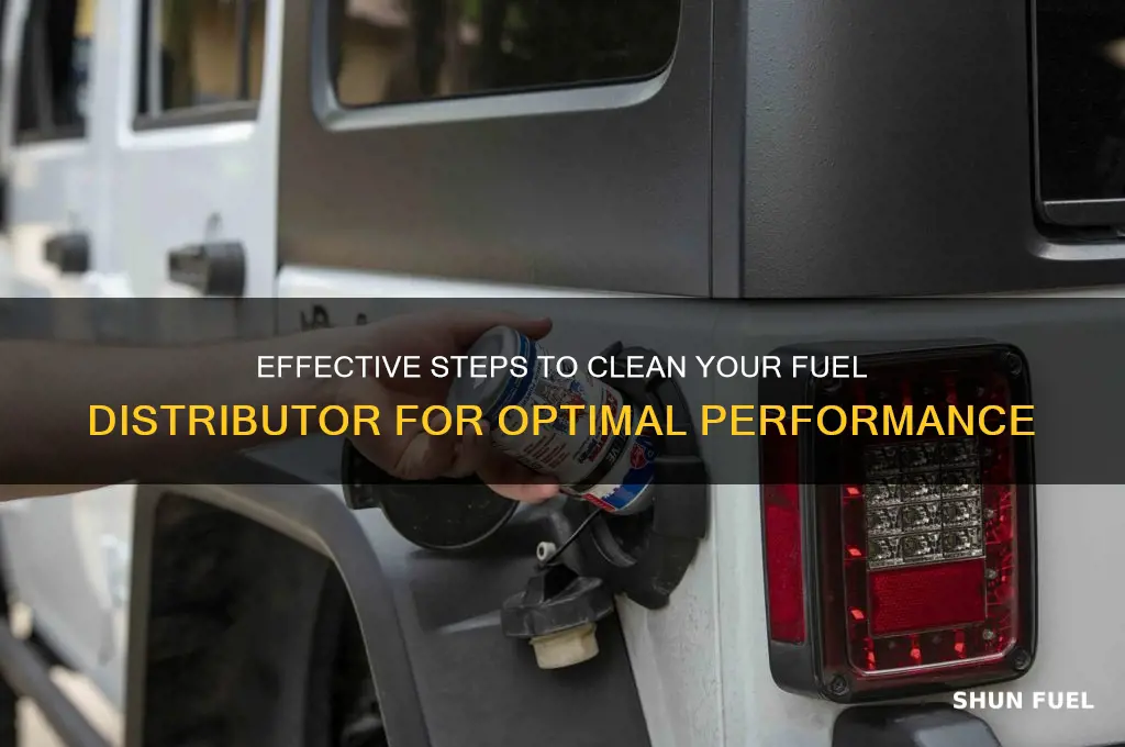 how to clean fuel distributor