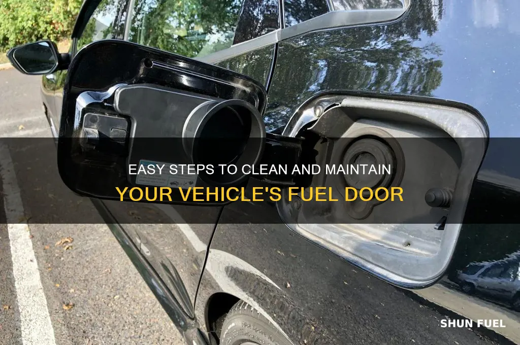 how to clean fuel door
