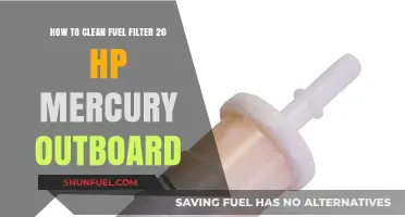 Cleaning a 20 HP Mercury Outboard: Fuel Filter Guide