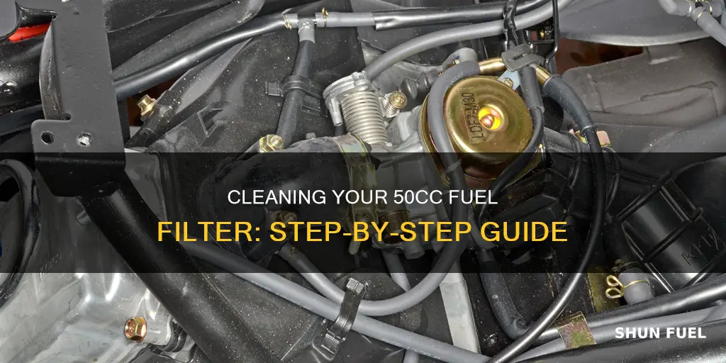 how to clean fuel filter 50cc