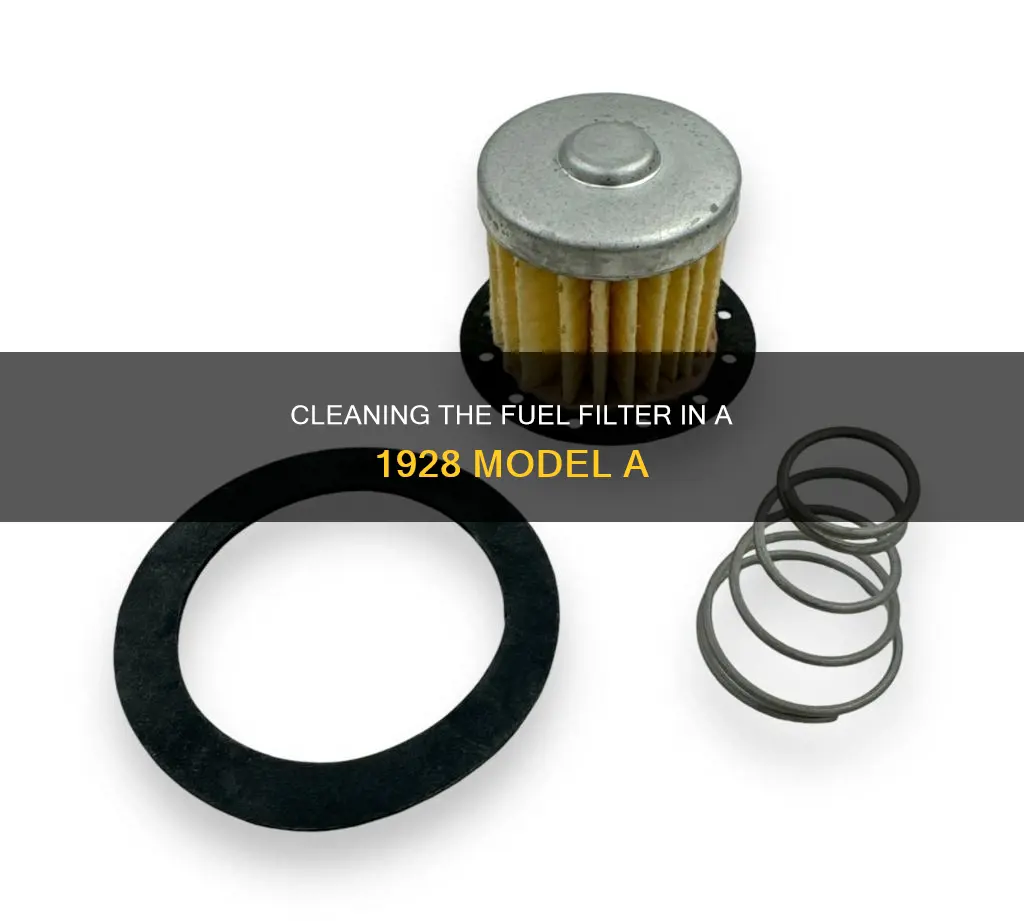 how to clean fuel filter in 1928 model a
