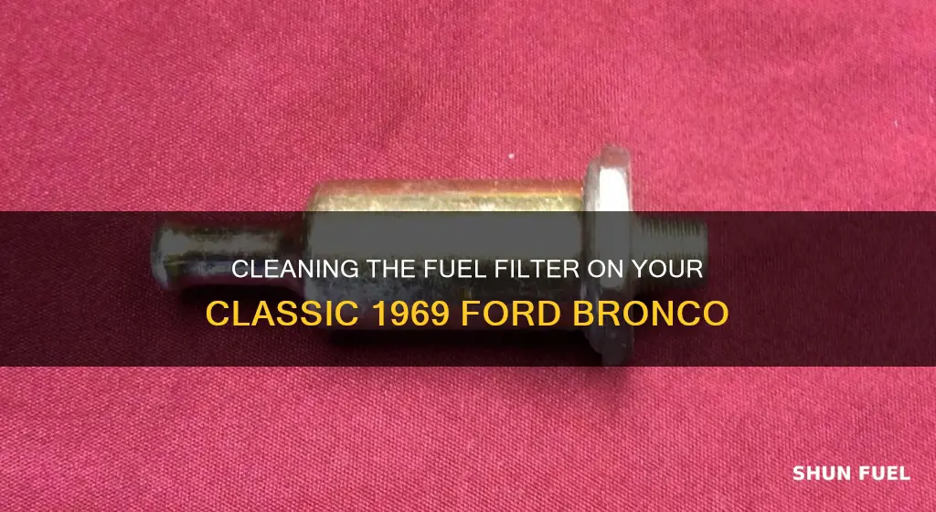 how to clean fuel filter on 1969 ford bronco