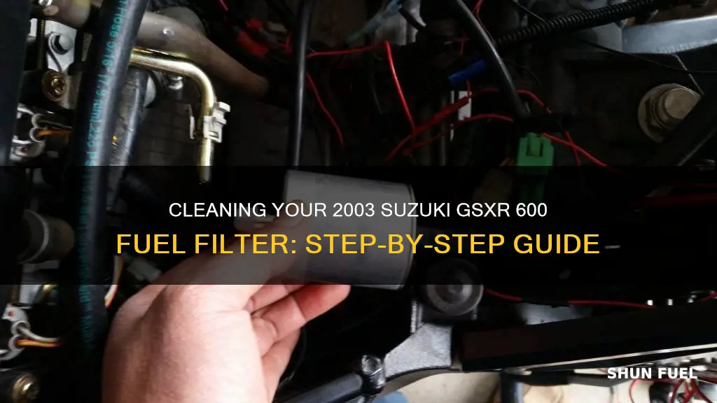 how to clean fuel filter on 2003 suzuki gsxr 600