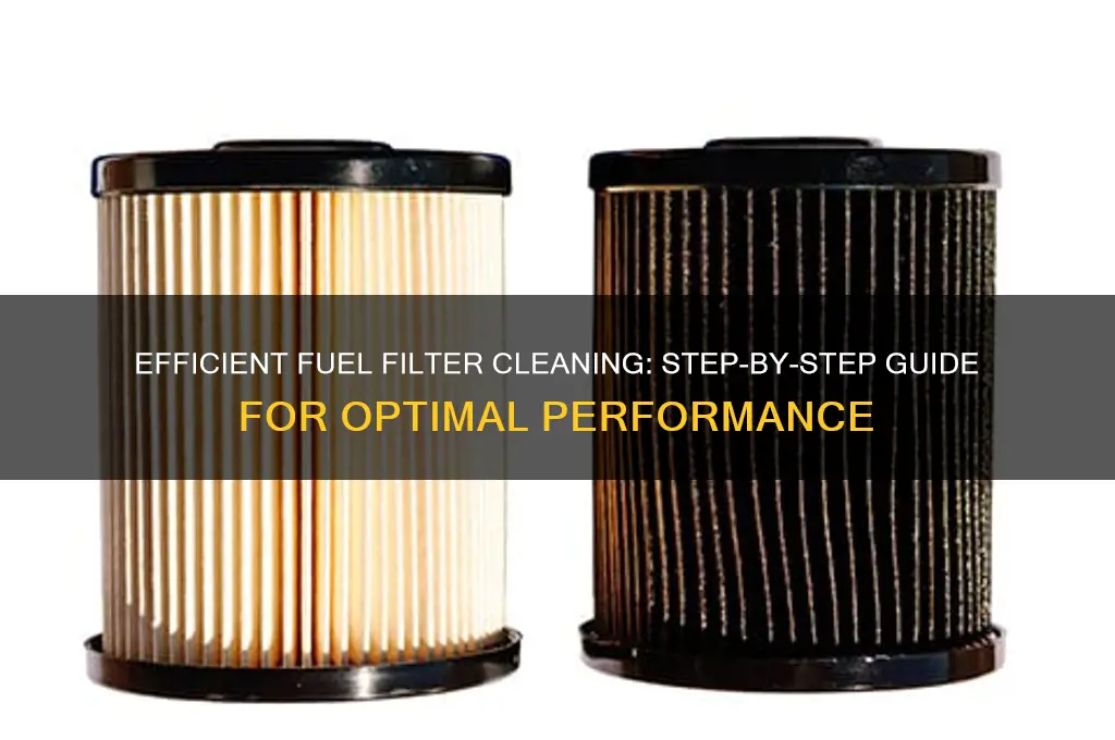 how to clean fuel filters