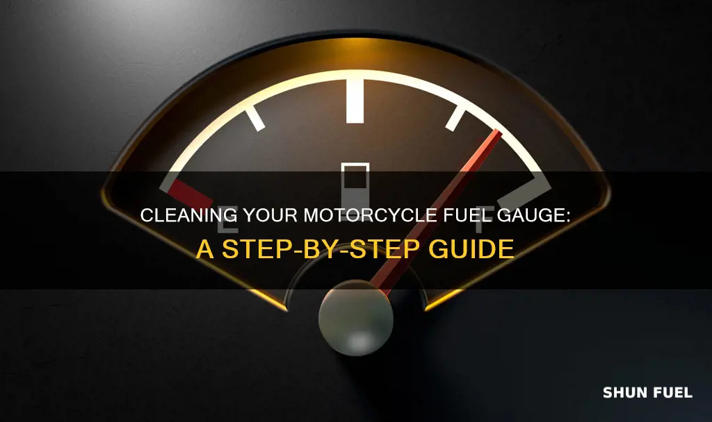 how to clean fuel gauge on the fuel tank motorcycle