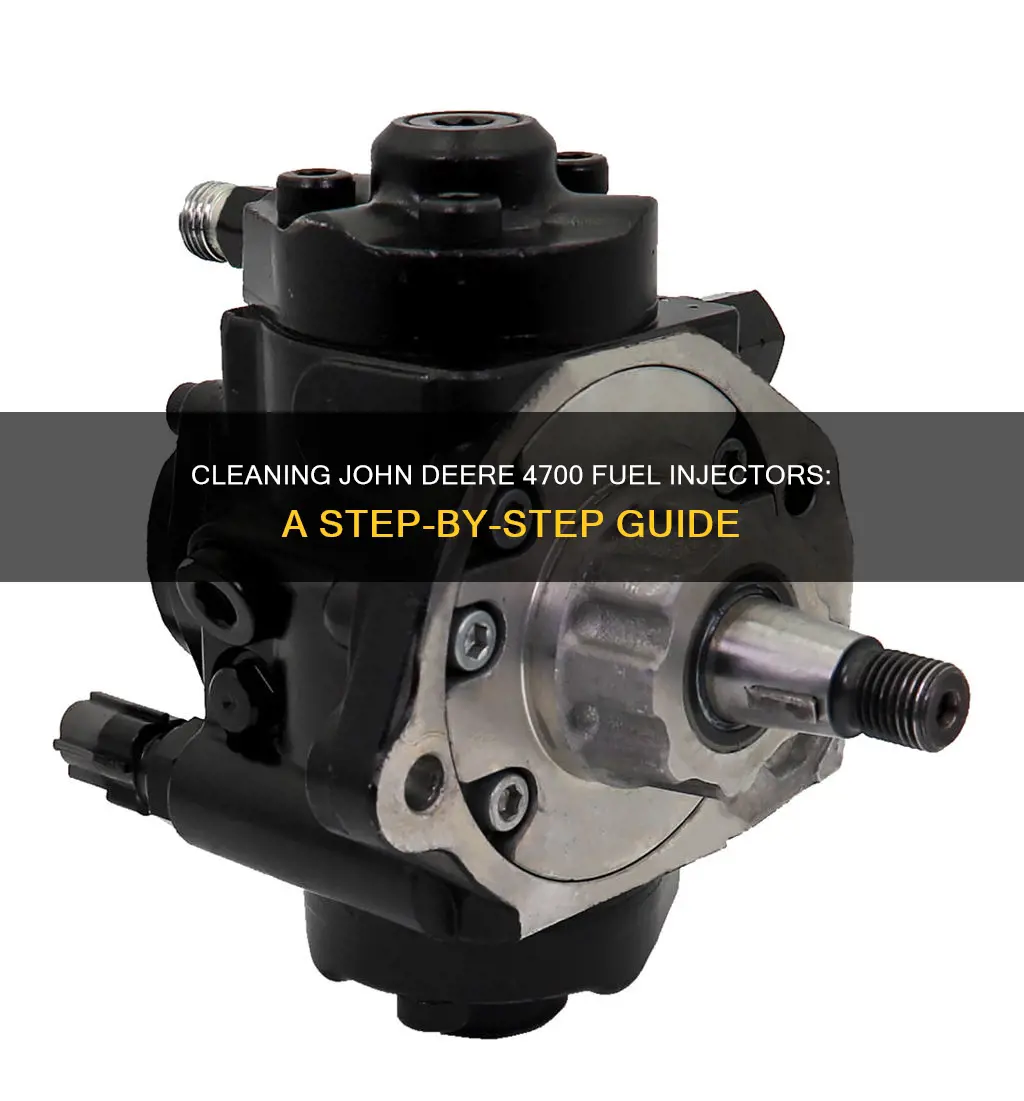 how to clean fuel injectors on john deere 4700