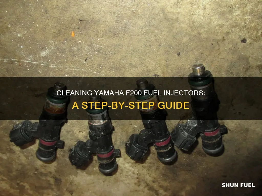 how to clean fuel injectors on yamaha f200 four stroke
