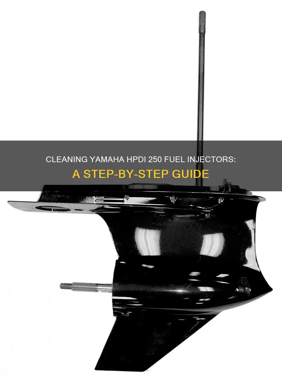 how to clean fuel injectors on yamaha hpdi 250