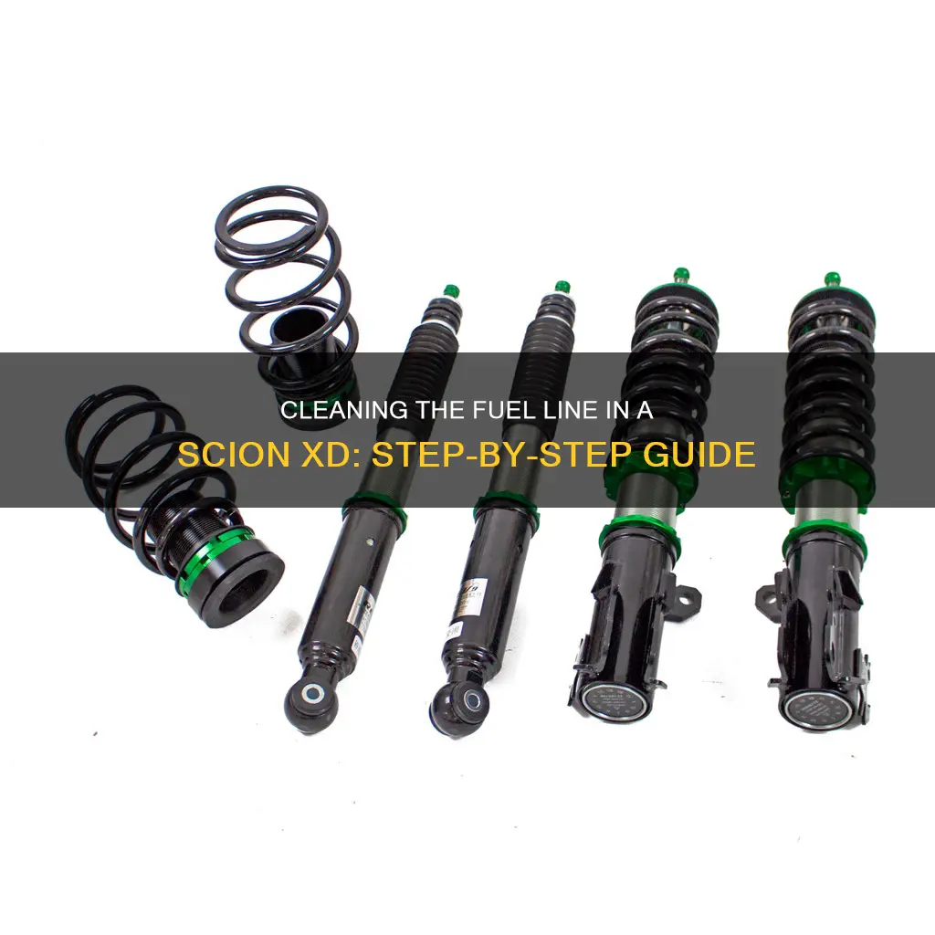 how to clean fuel line on 2008 scion xd