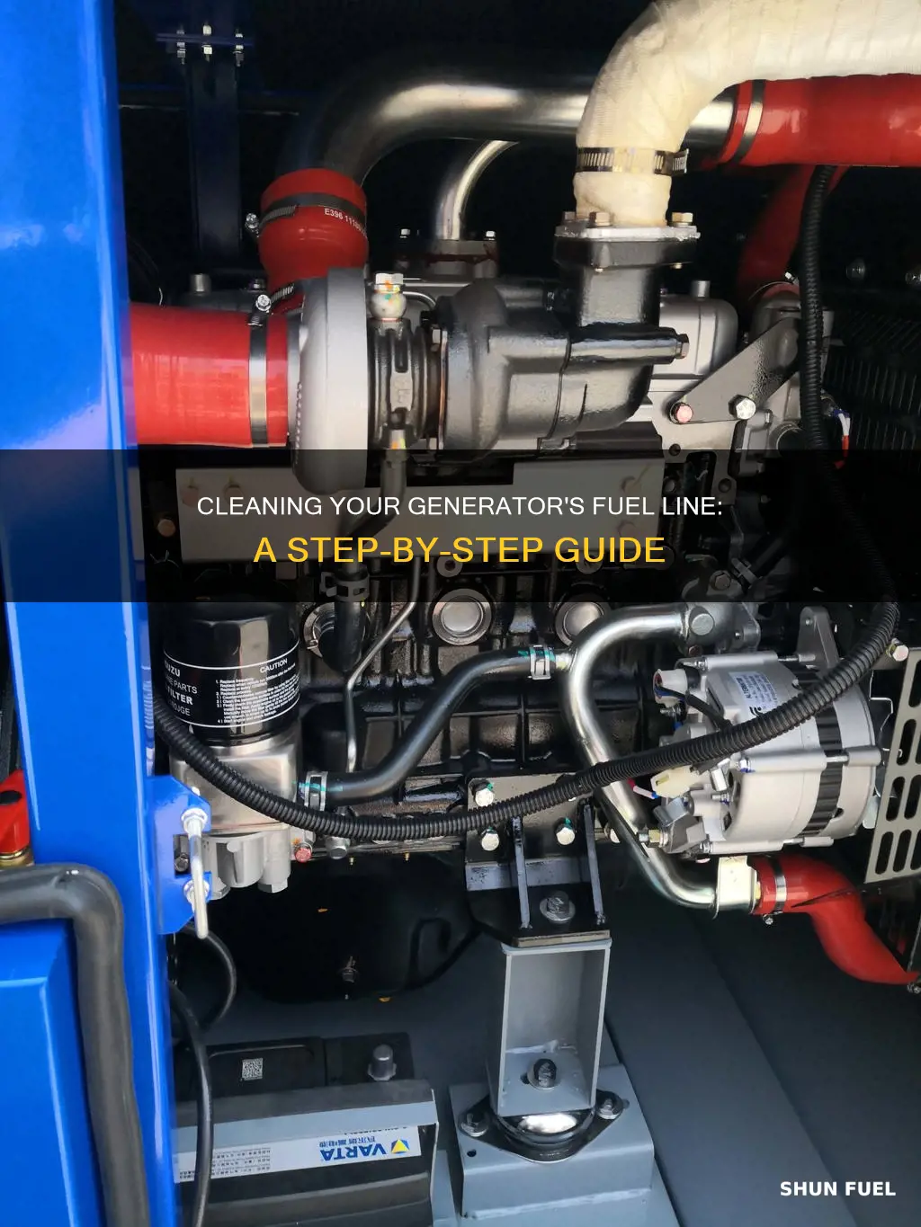 how to clean fuel line on a generator