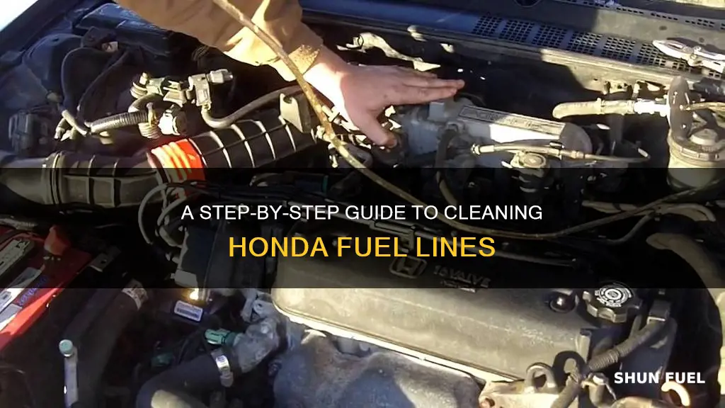 how to clean fuel lines honda