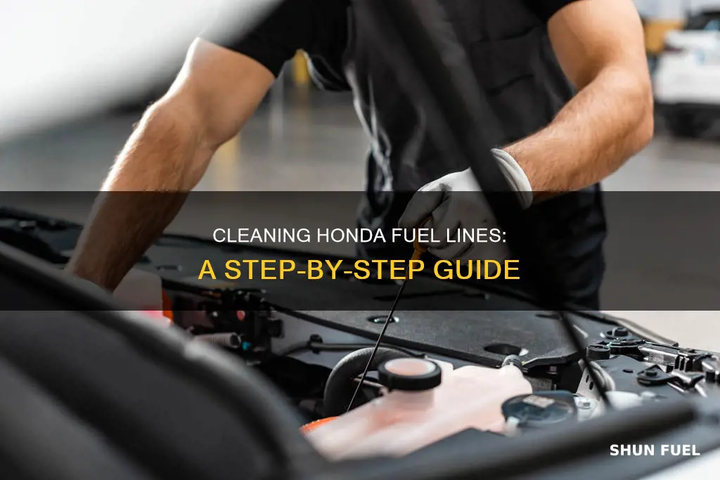 how to clean fuel lines honda