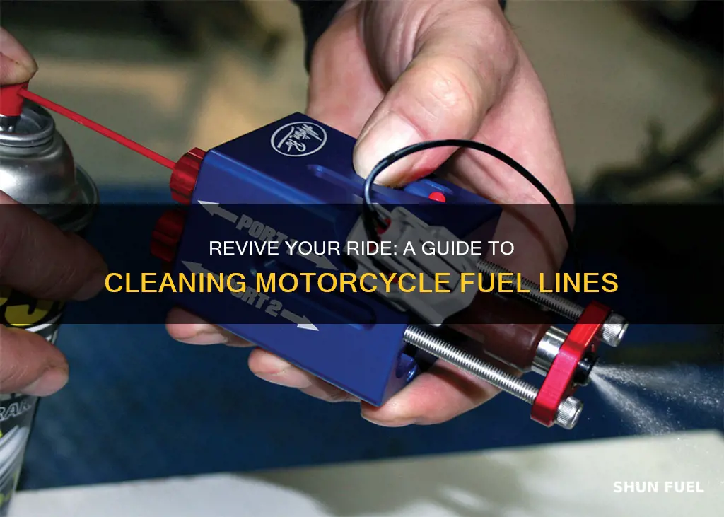 how to clean fuel lines in motorcycle