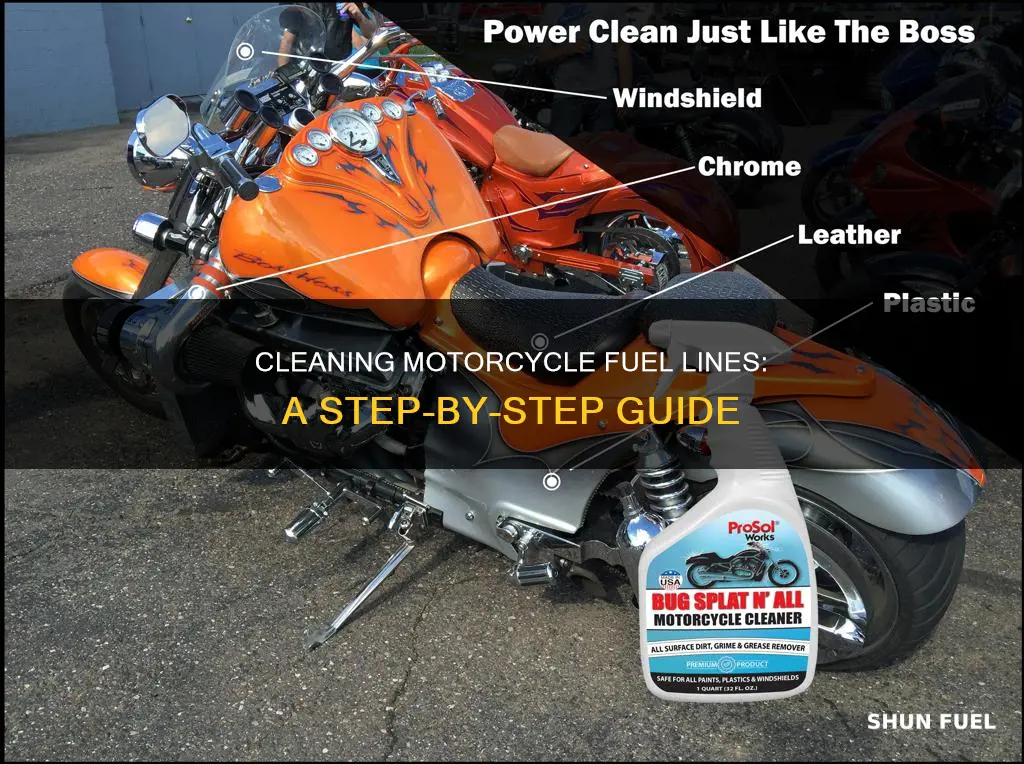 how to clean fuel lines in motorcycle