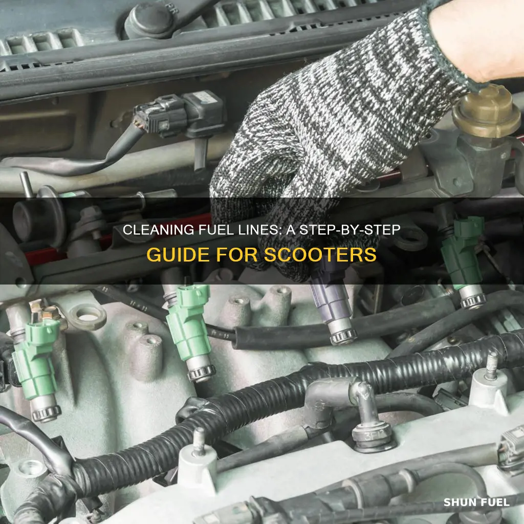 how to clean fuel lines scooter