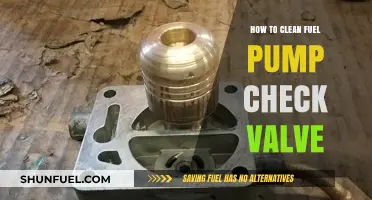 Effective Steps to Clean Your Fuel Pump Check Valve Easily