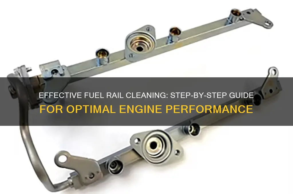 how to clean fuel rails