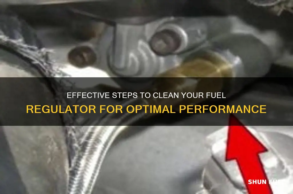 how to clean fuel regulator
