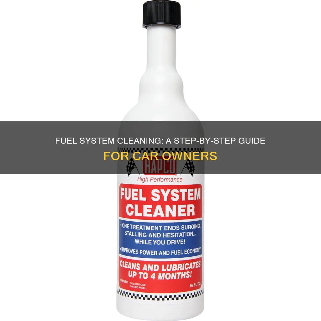 how to clean fuel system on car