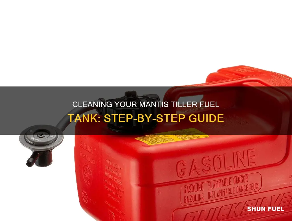 how to clean fuel tank on mantis tiller