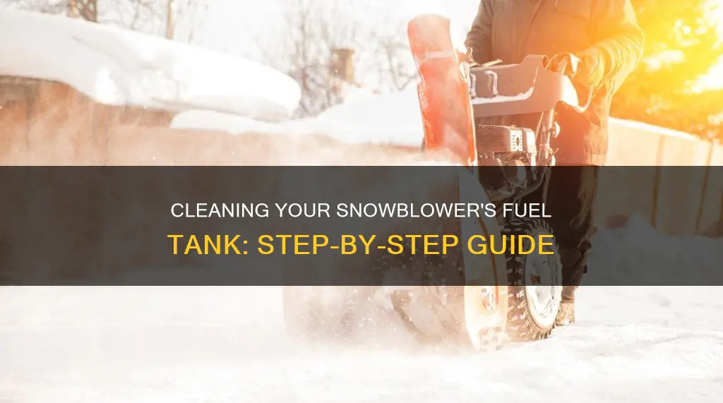 how to clean fuel tank on snowblower