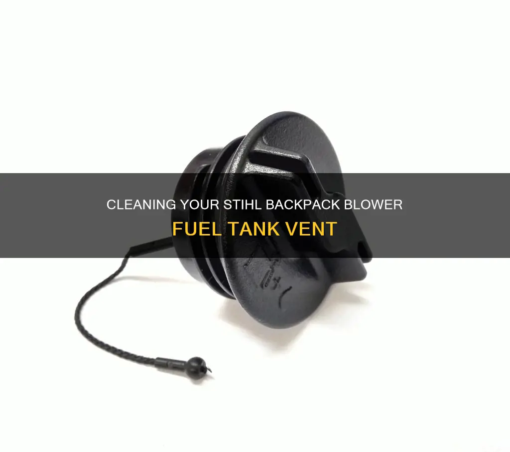 how to clean fuel tank vent stihl backpack blower
