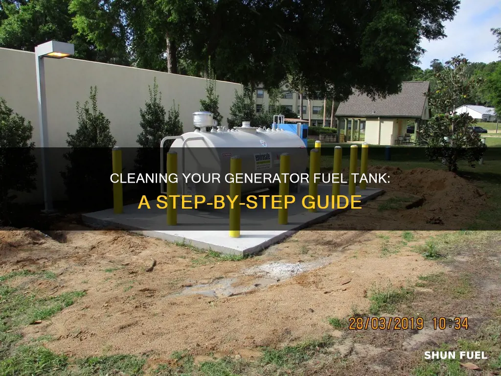 how to clean generator fuel tank