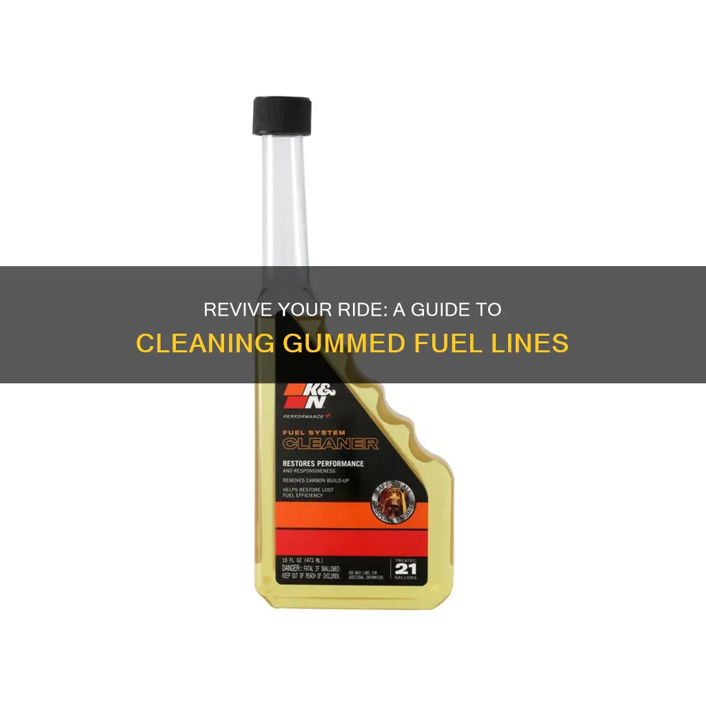 how to clean gummed up fuel lines