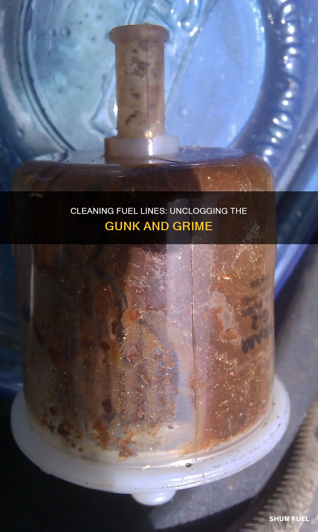 how to clean gummed up fuel lines