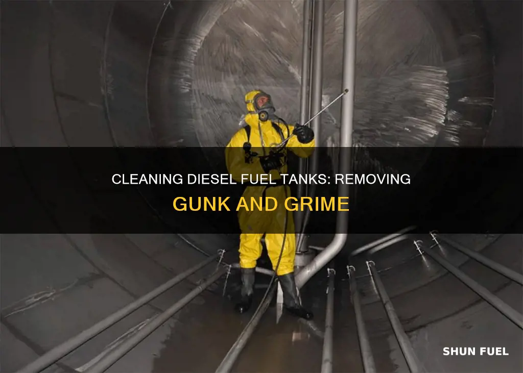 how to clean gunk out of diesel fuel tank