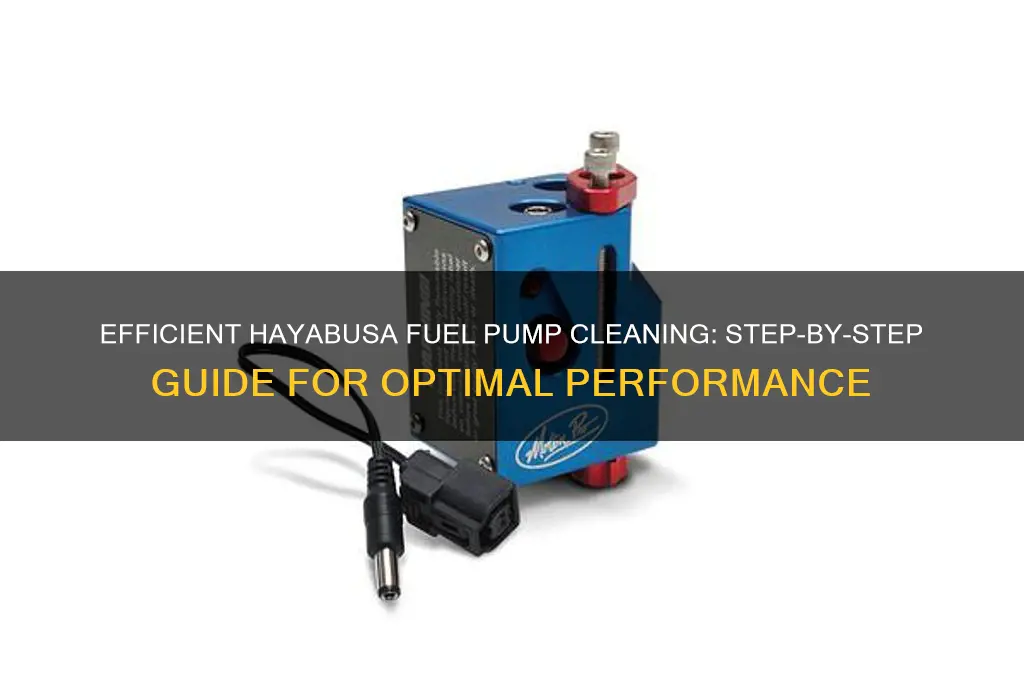 how to clean hayabusa fuel pump
